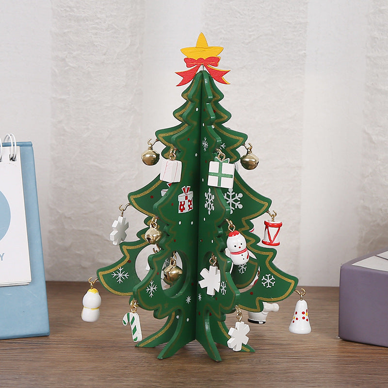 🎄 Kit de décorations de sapin de Noël en bois à faire soi-même – Assemblez, décorez et jouez ! ✨