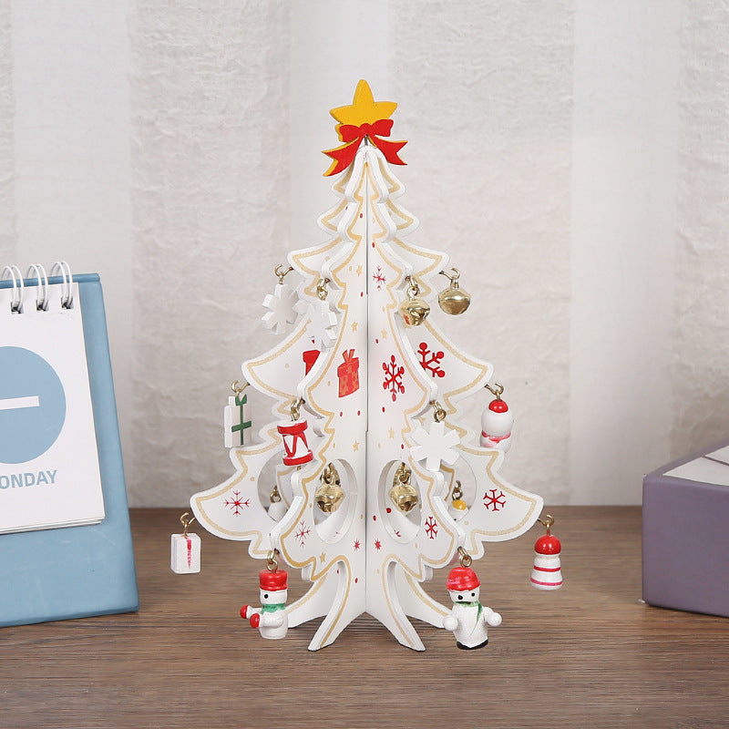 🎄 Kit de décorations de sapin de Noël en bois à faire soi-même – Assemblez, décorez et jouez ! ✨