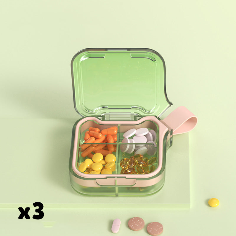 💊 PROMO FLASH : 50% DE RÉDUCTION ! Pilulier Portable Multi-Compartiments – 4 ou 7 Cases, Joint Silicone & PC Durable – 5 Couleurs for Quotidien & Voyage ✨