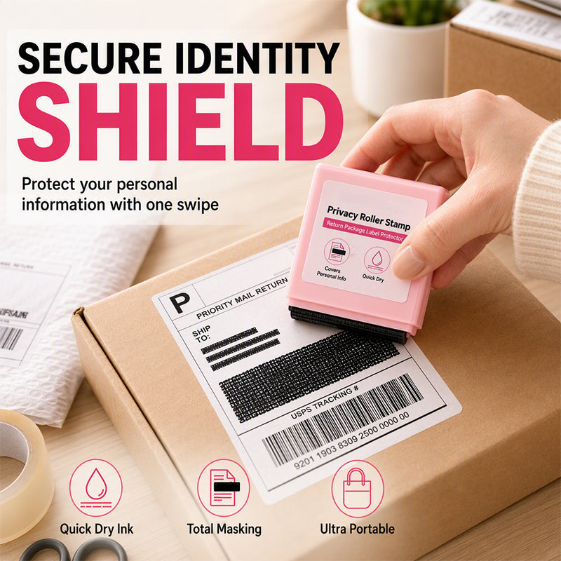 🏃50% OFF WHILE STOCKS LAST!🔒 Your name and address are on every package — this roller stamp covers them instantly. No tearing, no shredding, no identity theft. 🛡️