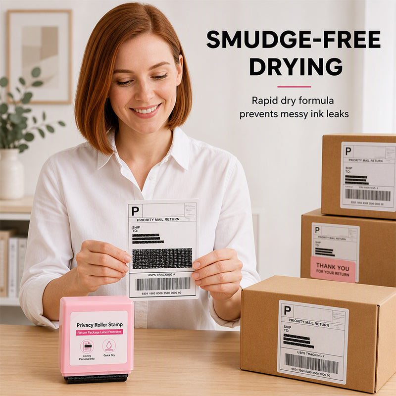🏃50% OFF WHILE STOCKS LAST!🔒 Your name and address are on every package — this roller stamp covers them instantly. No tearing, no shredding, no identity theft. 🛡️
