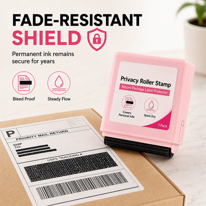 🏃50% OFF WHILE STOCKS LAST!🔒 Your name and address are on every package — this roller stamp covers them instantly. No tearing, no shredding, no identity theft. 🛡️