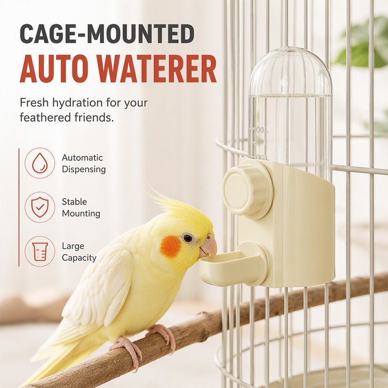 🐦 PROMO FLASH : 50% DE RÉDUCTION ! 💧 Distributeur d'Eau Automatique pour Oiseaux – 250 ml & Gravité – 3 Becs Modulables, Fixation Cage for Perruches & Petits Mammifères ✨