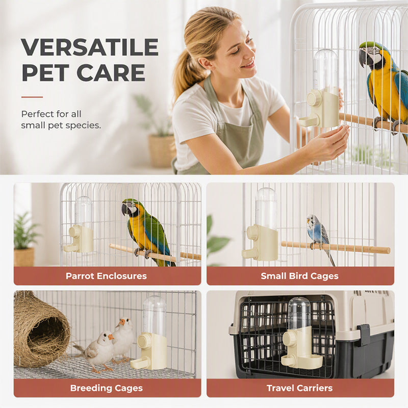 🐦 PROMO FLASH : 50% DE RÉDUCTION ! 💧 Distributeur d'Eau Automatique pour Oiseaux – 250 ml & Gravité – 3 Becs Modulables, Fixation Cage for Perruches & Petits Mammifères ✨