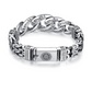 💿 PROMO FLASH : 50% DE RÉDUCTION ! 🕉️ Bracelet Mantra Rétro pour Homme – Six Syllabes Gravées & Finition Argent Vintage – Double Chaîne, 18–22 cm for Style Spirituel ✨