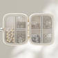 💊 Boîte à pilules de voyage 4 compartiments – Fini les oublis et les mélanges de médicaments – Design fin et léger, couvercle transparent – Idéal pour maison, bureau et déplacements ✈️