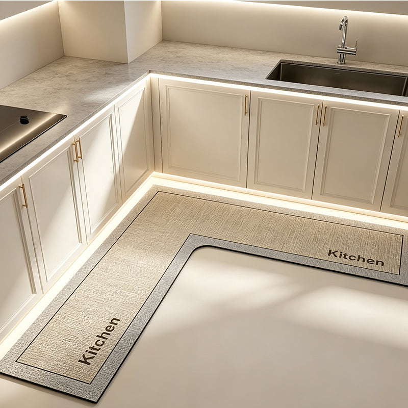 🎉2026 Sale Over 17,000 Sold! 🔥50% OFF! 🧊💧 Stop slipping on wet kitchen floors — this L-shaped mat absorbs water and oil fast, stays put, and cushions your feet while you cook. 🏠