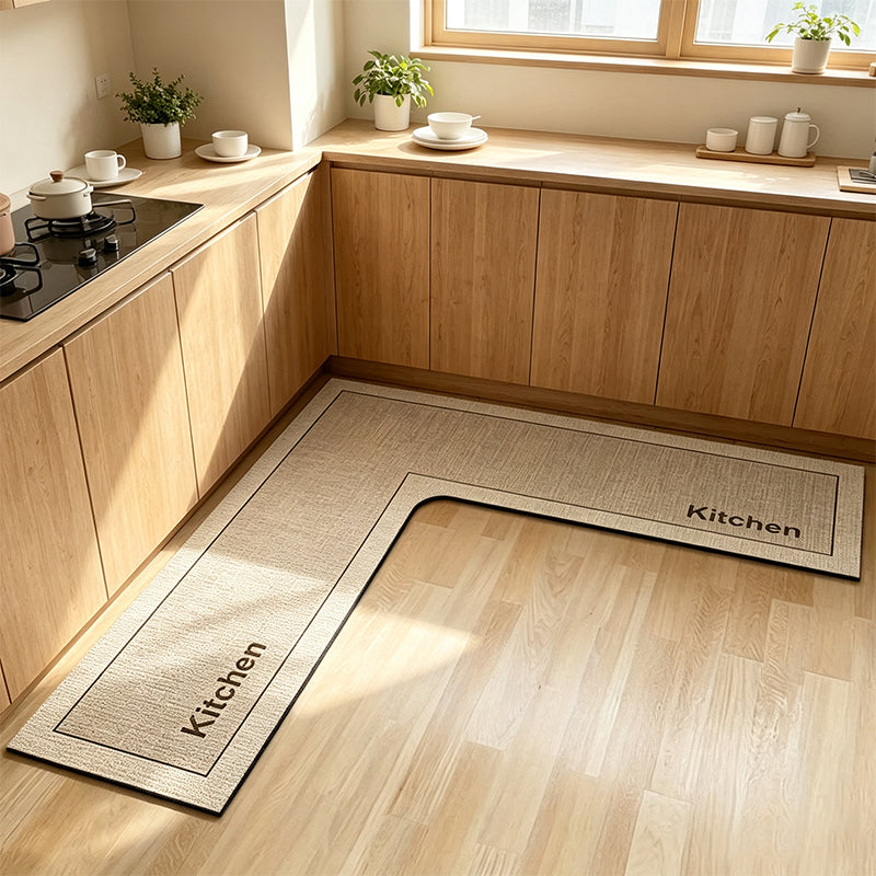 🎉2026 Sale Over 17,000 Sold! 🔥50% OFF! 🧊💧 Stop slipping on wet kitchen floors — this L-shaped mat absorbs water and oil fast, stays put, and cushions your feet while you cook. 🏠