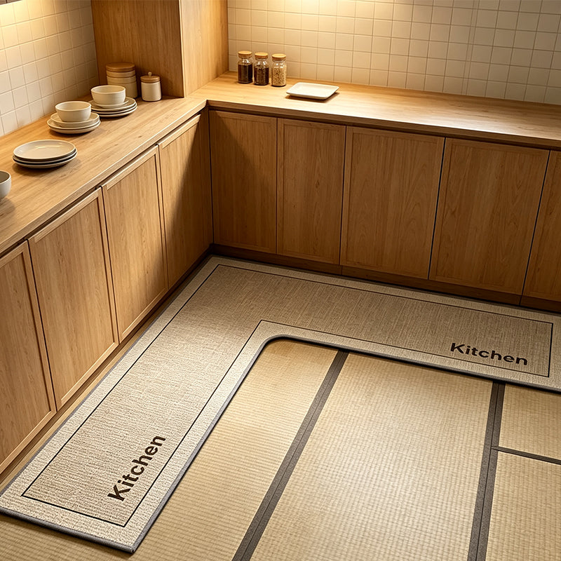 🎉2026 Sale Over 17,000 Sold! 🔥50% OFF! 🧊💧 Stop slipping on wet kitchen floors — this L-shaped mat absorbs water and oil fast, stays put, and cushions your feet while you cook. 🏠