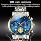 ⌚ PROMO FLASH : 50% DE RÉDUCTION ! ✨ Montre Homme Quartz Dodécagone de Luxe – Chronographe & Phase de Lune – Tourbillon Décoratif – Bracelet Acier Inoxydable 🎩